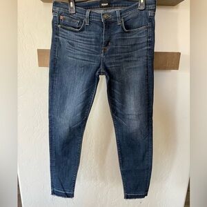 Hudson| Dark Wash Skinny Jeans in Krista Ankle Style•••Size 30, Raw Hem